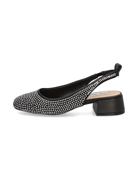 Smitten Black Leather Rhinestones