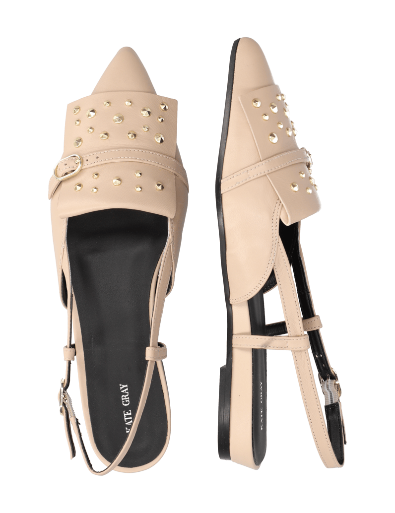 Kate-Gray-Glattleder-Slingballerina-beige