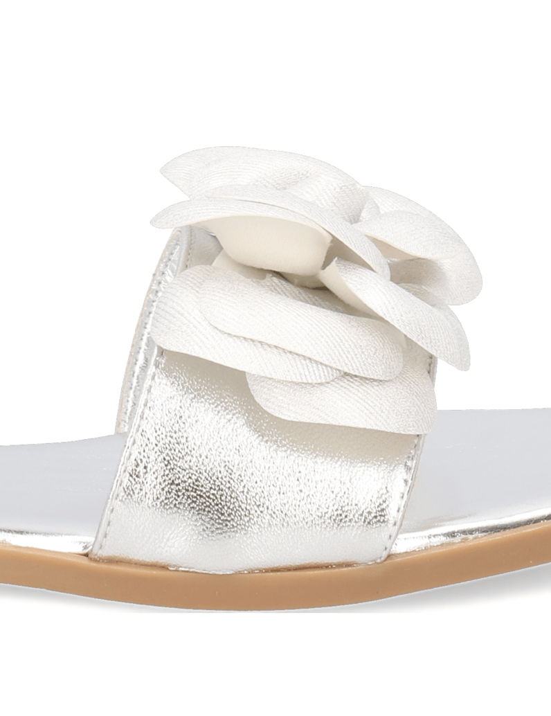Kate-Gray-Glattleder-Pantoffel-silber