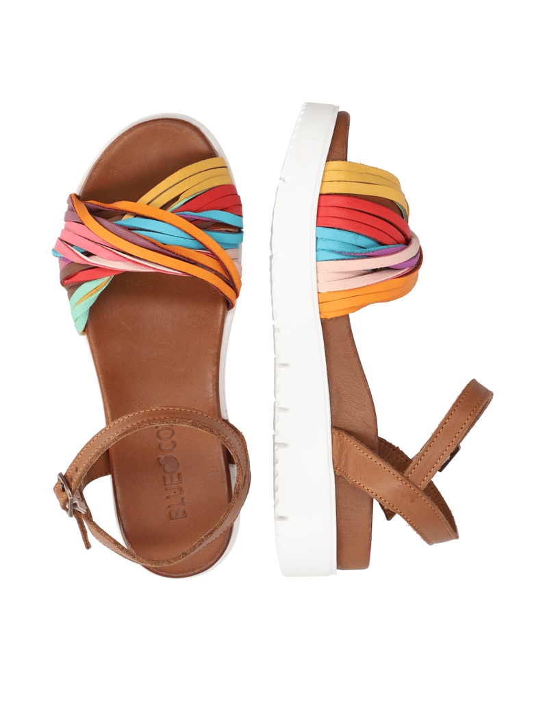 Blue-Cox-Glattleder-Sandale