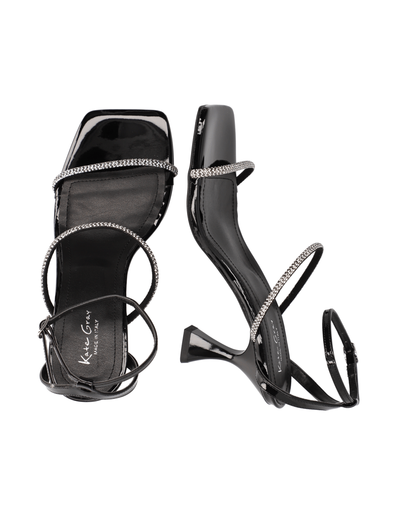 Kate-Gray-Lederkombination-Sandale-schwarz