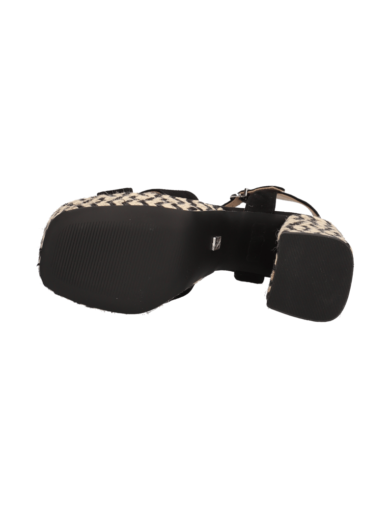 Kate-Gray-Veloursleder-Sandale-schwarz