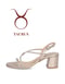 Silvia Schneider Glattleder Sandale silber