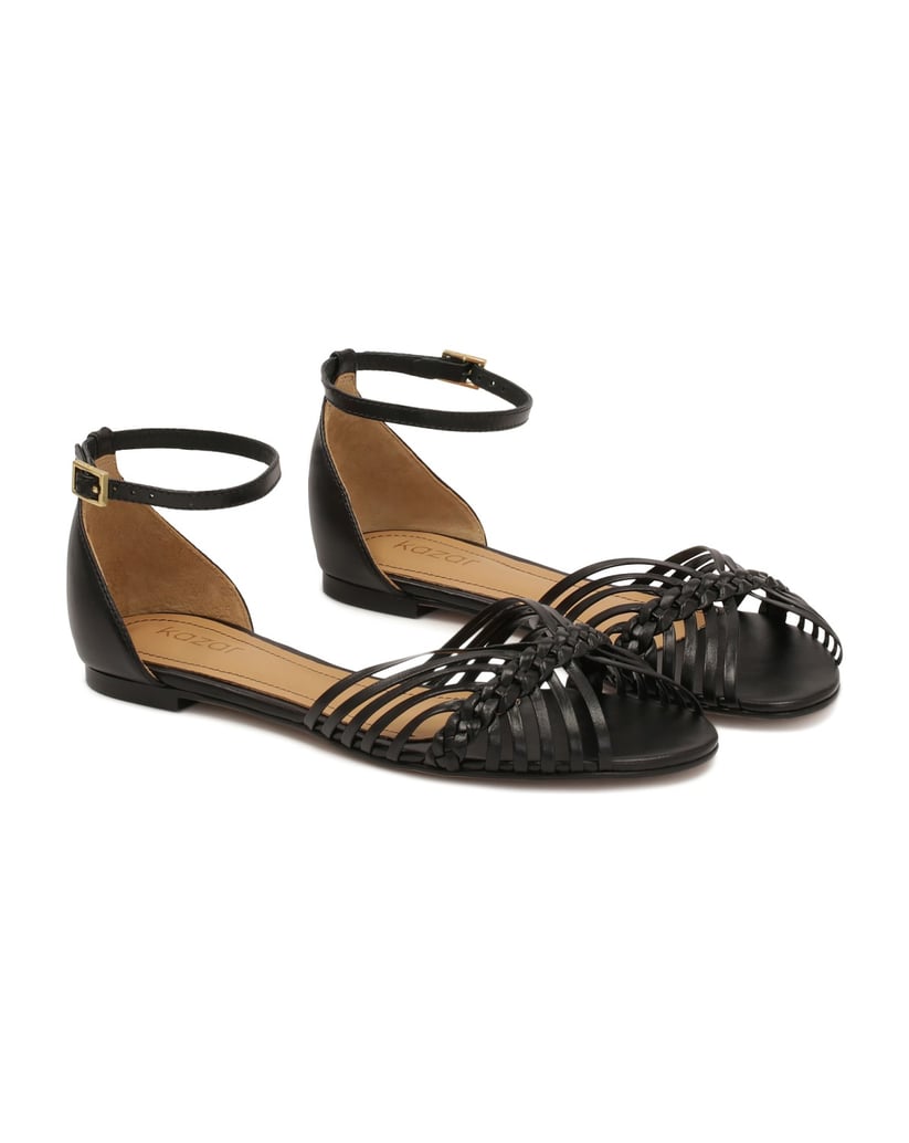 Kazar-Flache-Sandalen-mit-integriertem-Absatz-schwarz