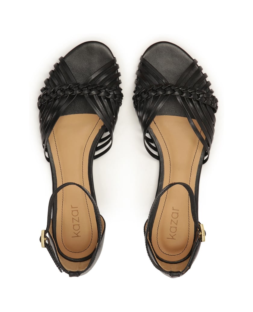 Kazar-Flache-Sandalen-mit-integriertem-Absatz-schwarz
