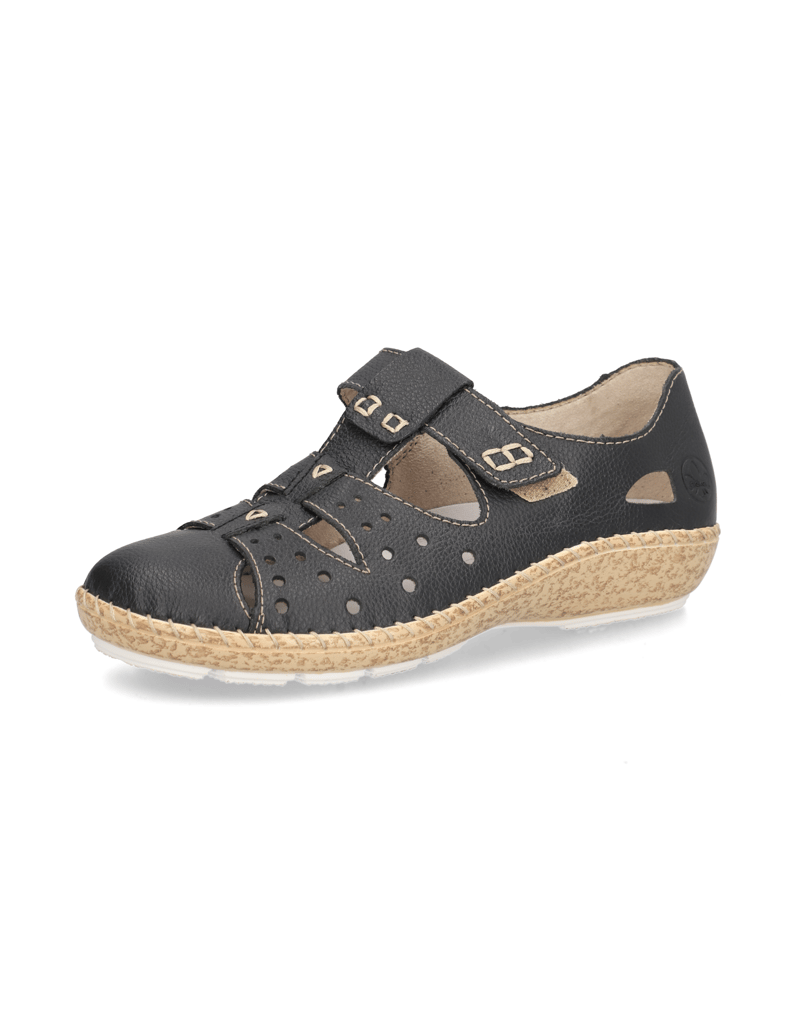 Rieker-Glattleder-Slipper-sportiv-blau
