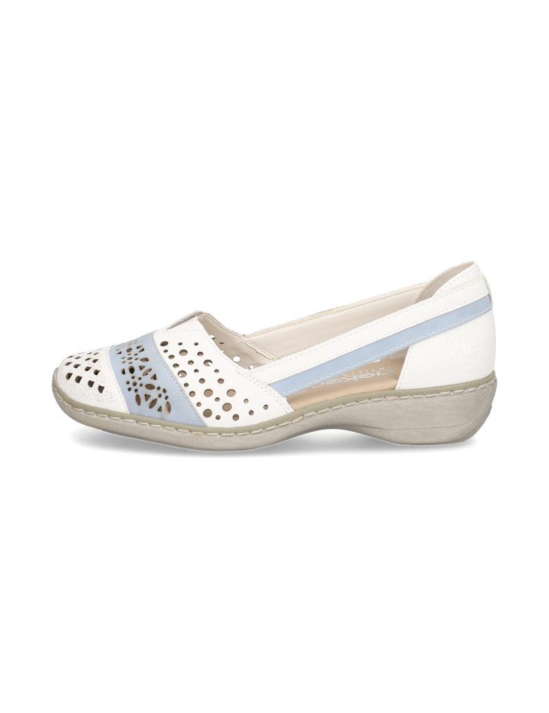 Rieker-Glattleder-Ballerina-weiss