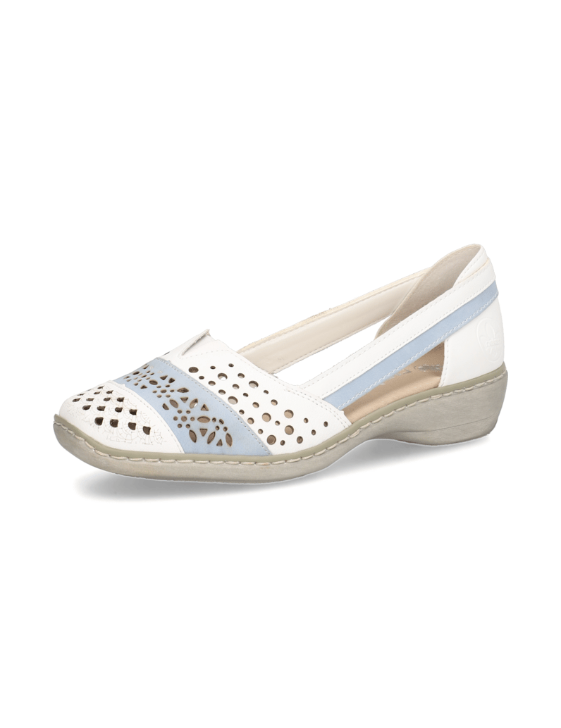 Rieker-Glattleder-Ballerina-weiss