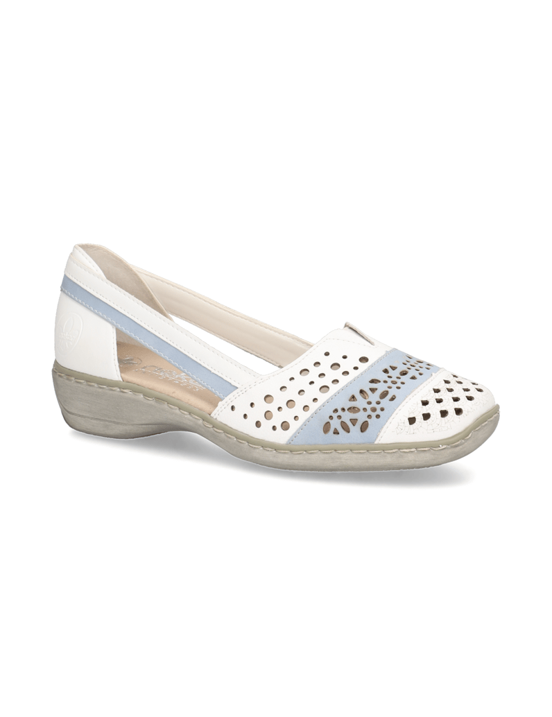 Rieker-Glattleder-Ballerina-weiss