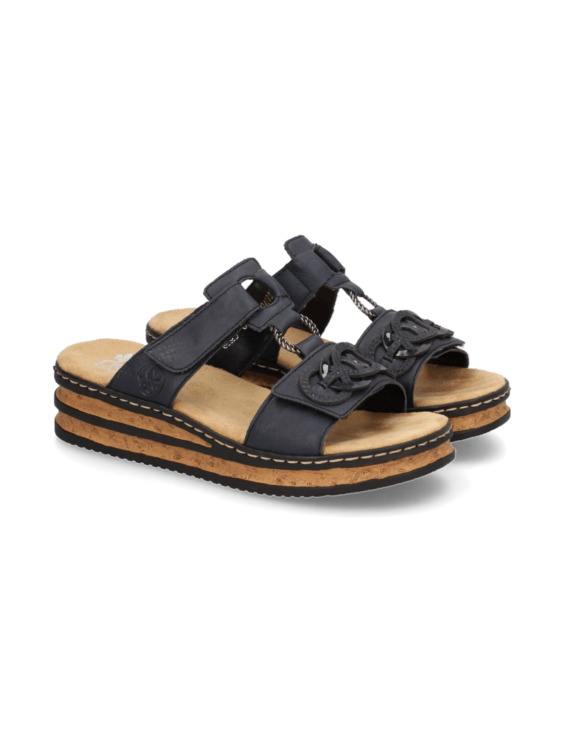 Rieker-Pantoffel-blau