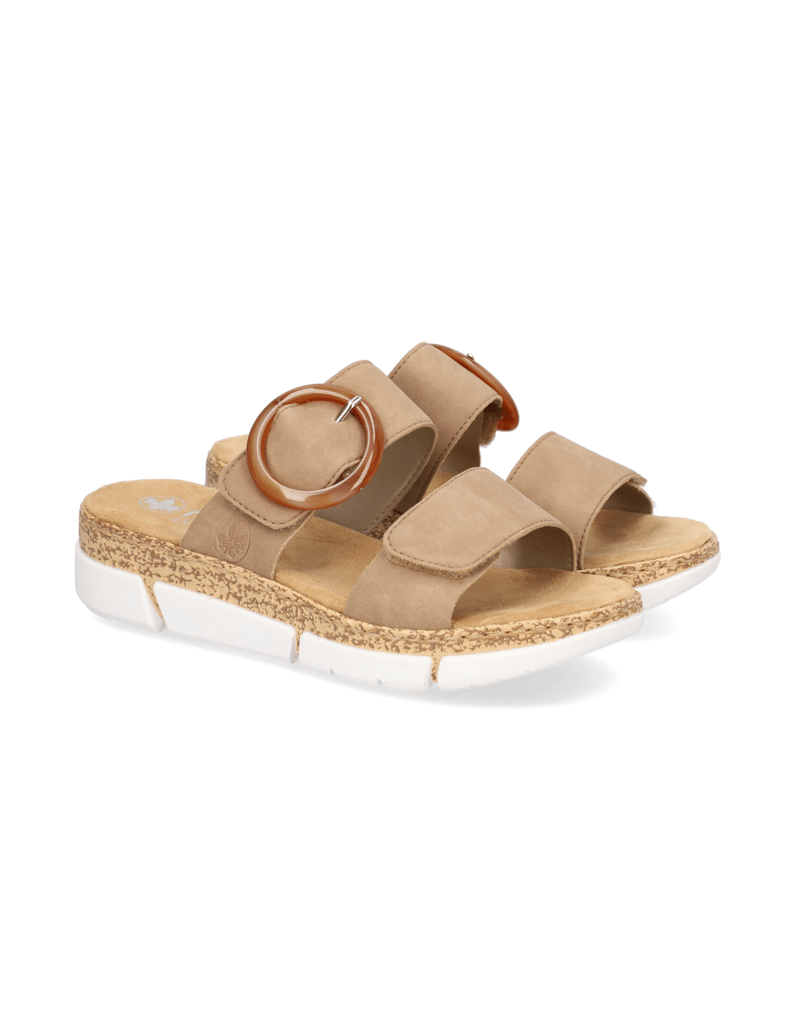 Rieker-Pantoffel-beige