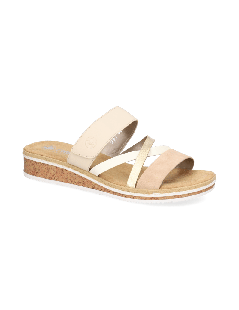 Rieker-Pantoffel-beige
