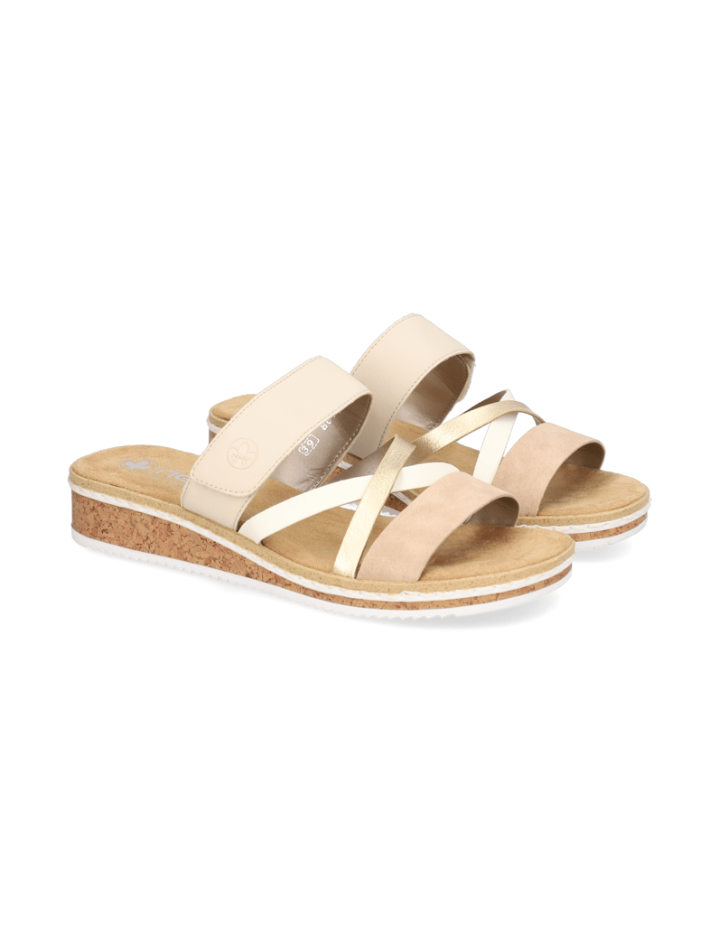 Rieker-Pantoffel-beige