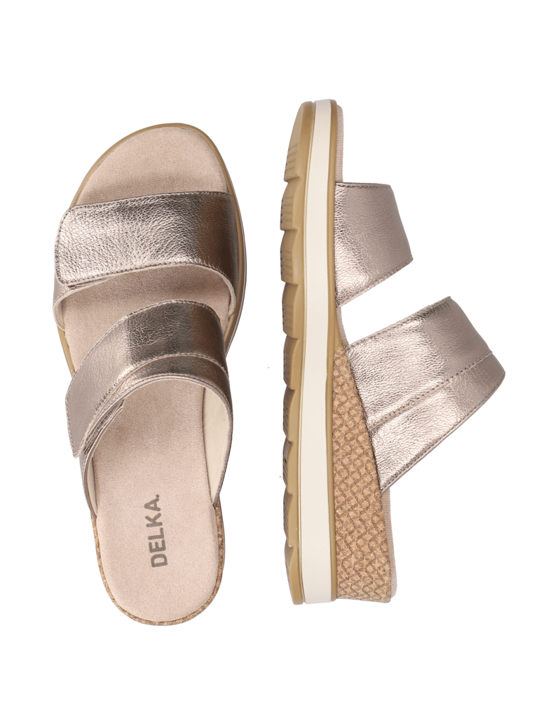 DELKA-Pantoffel-gold