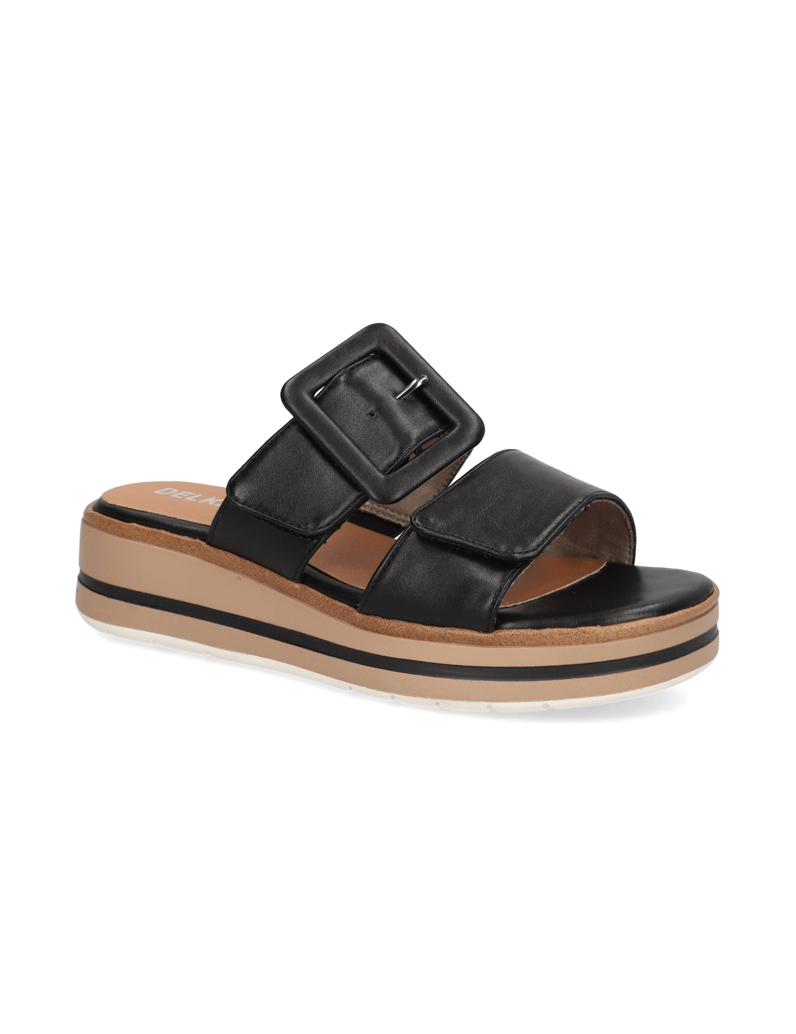 DELKA-Pantoffel-schwarz