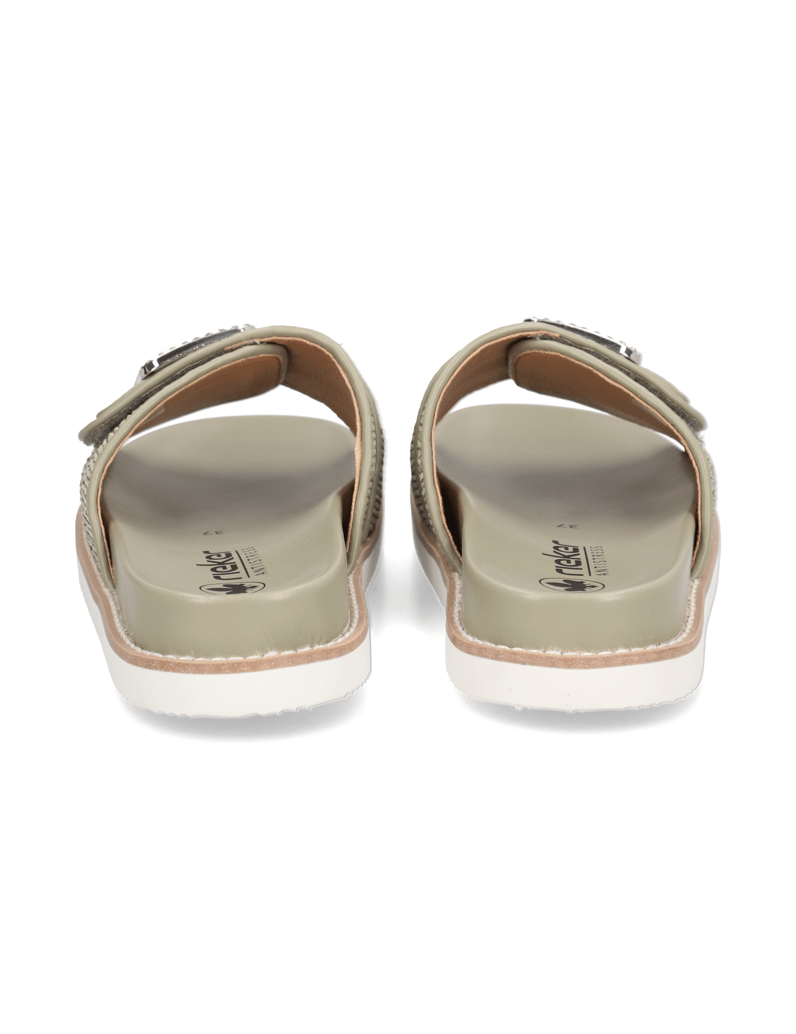 Rieker-Textil-Pantoffel-grün