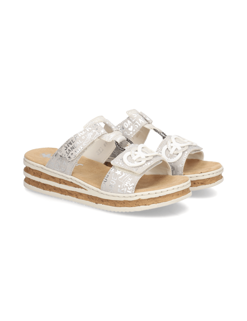 Rieker-Pantoffel-silber