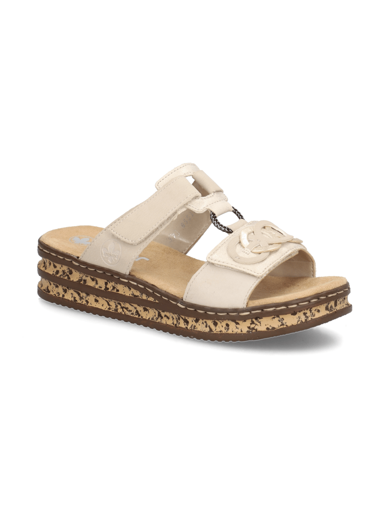 Rieker-Pantoffel-beige