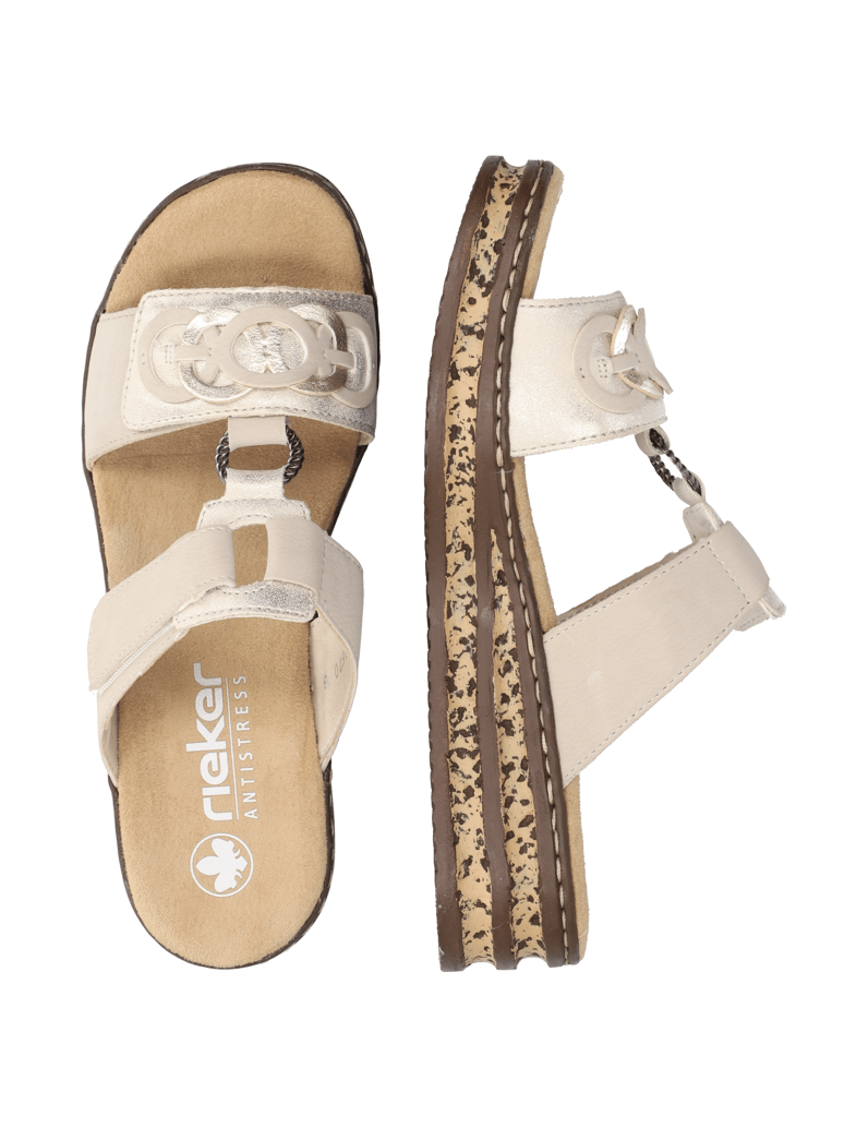 Rieker-Pantoffel-beige
