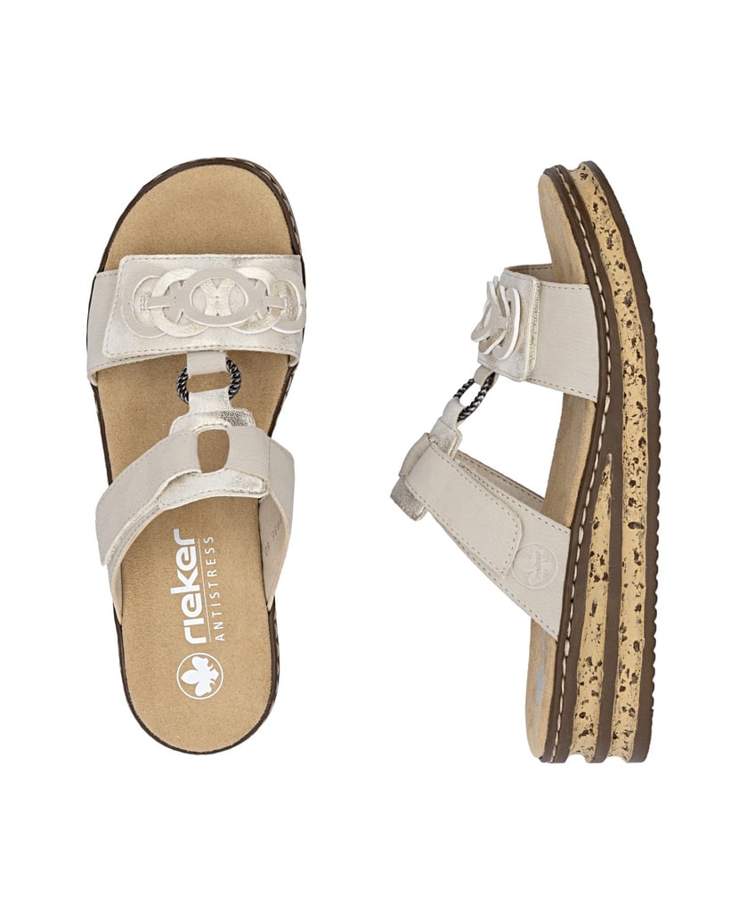 Rieker-Pantoffel-beige