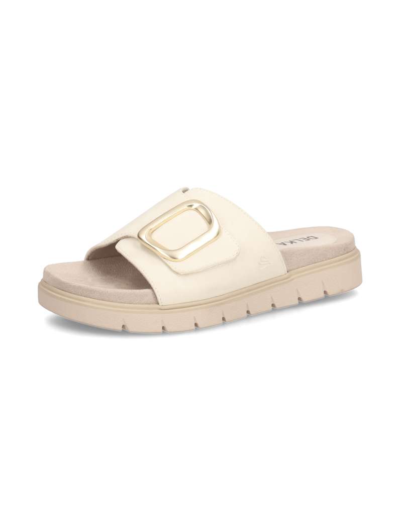 DELKA-Pantoffel-beige