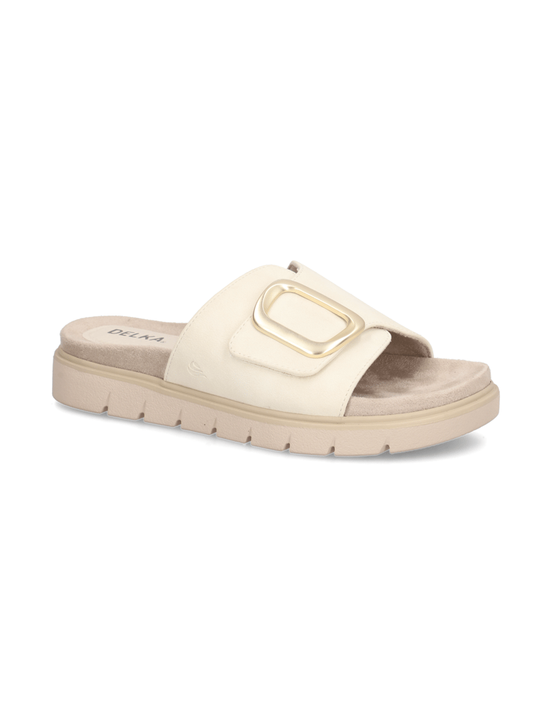 DELKA-Pantoffel-beige