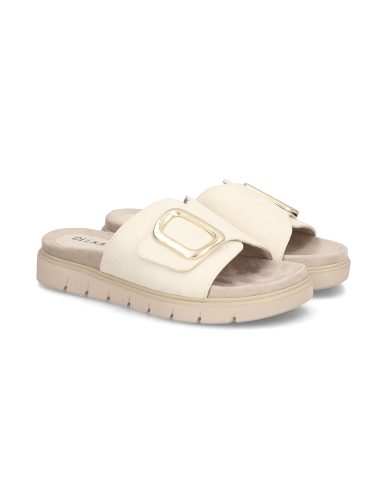 DELKA-Pantoffel-beige