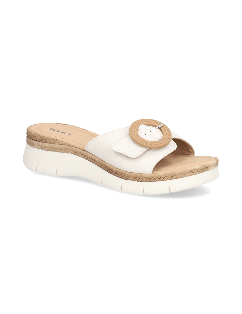 DELKA-Pantoffel-weiss