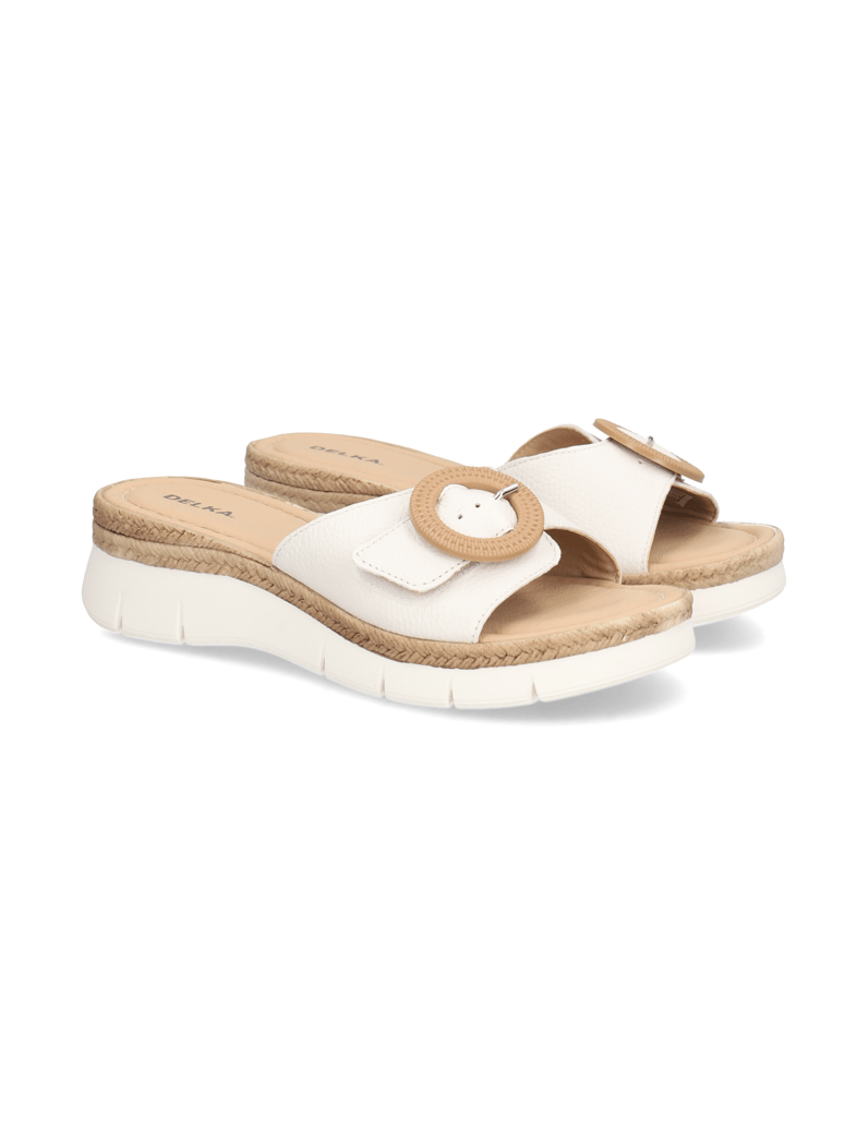 DELKA-Pantoffel-weiss