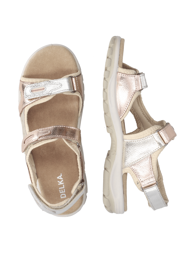 DELKA-Sandale-gold