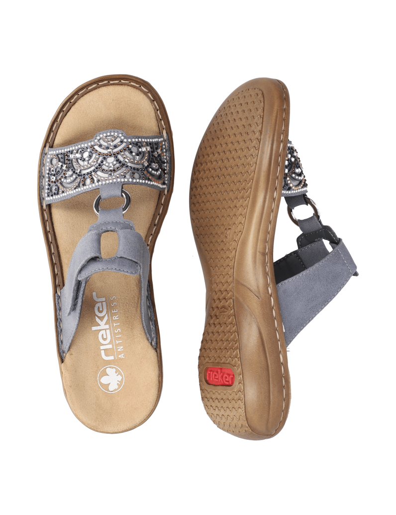 Rieker-Pantoffel-blau