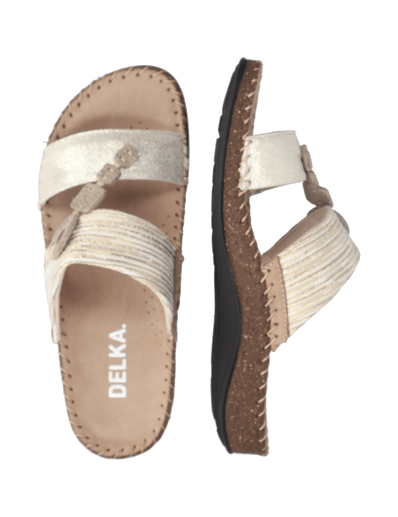 DELKA-Pantoffel-gold