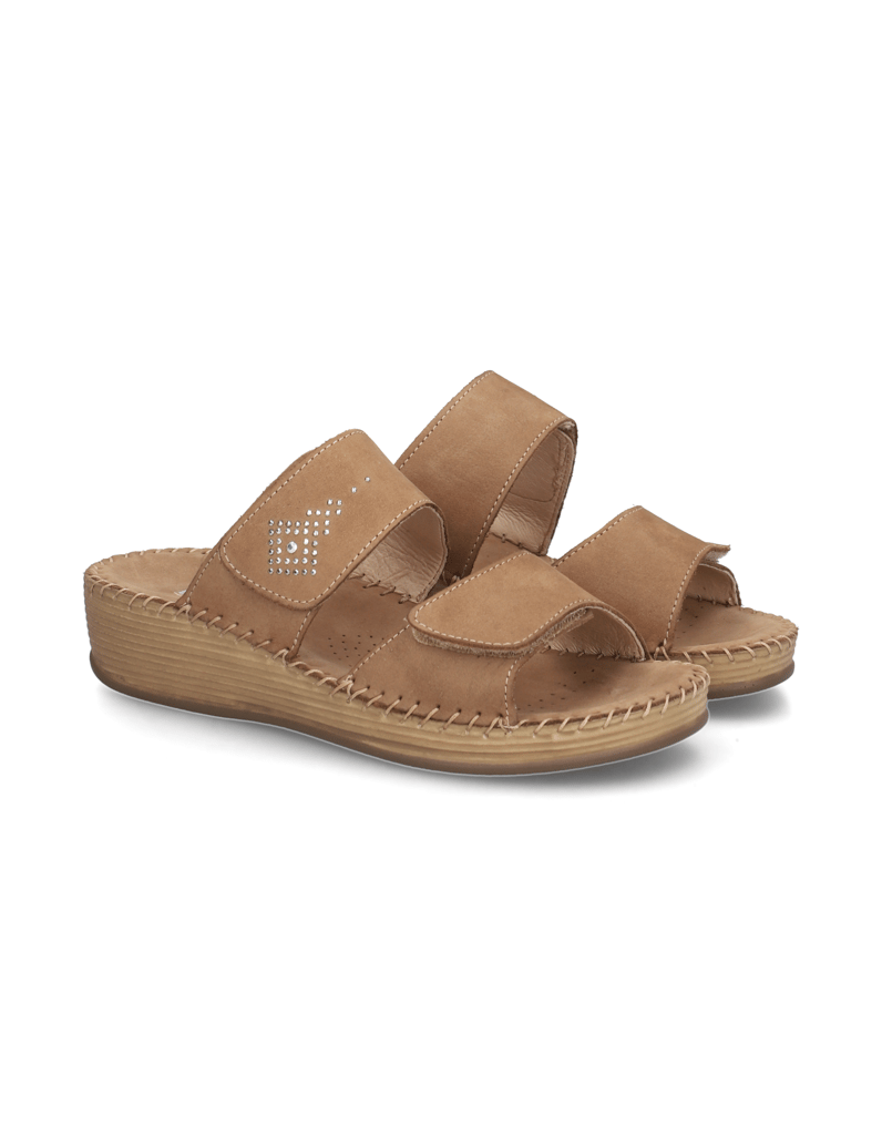 DELKA-Pantoffel-beige
