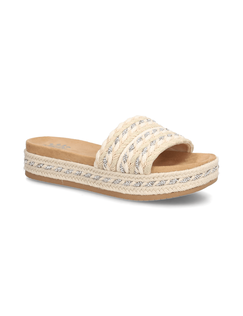 Skechers-Pantoffel-beige