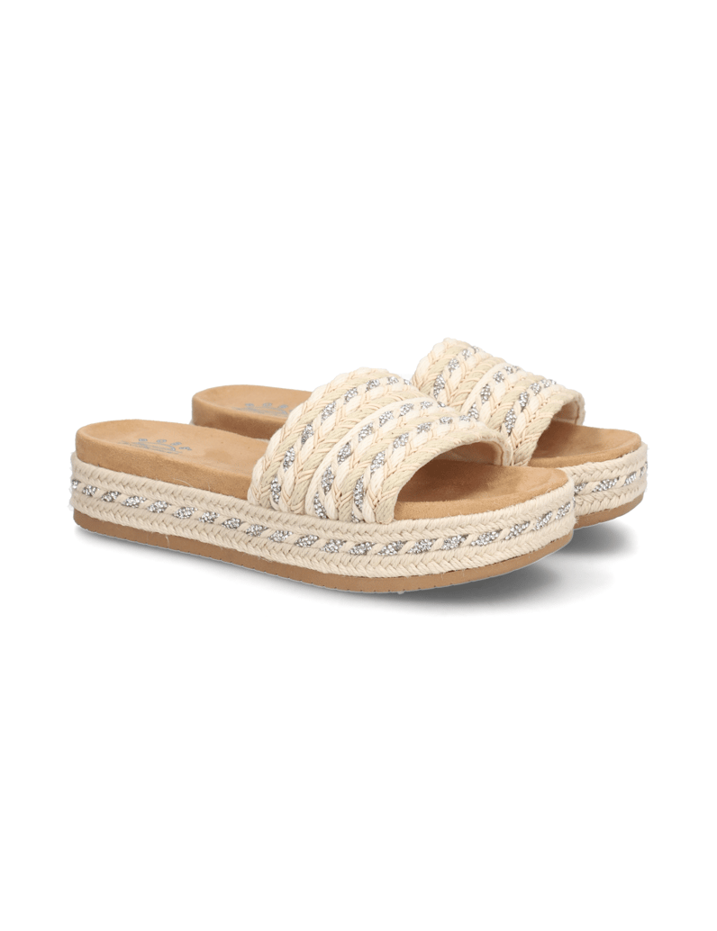Skechers-Pantoffel-beige