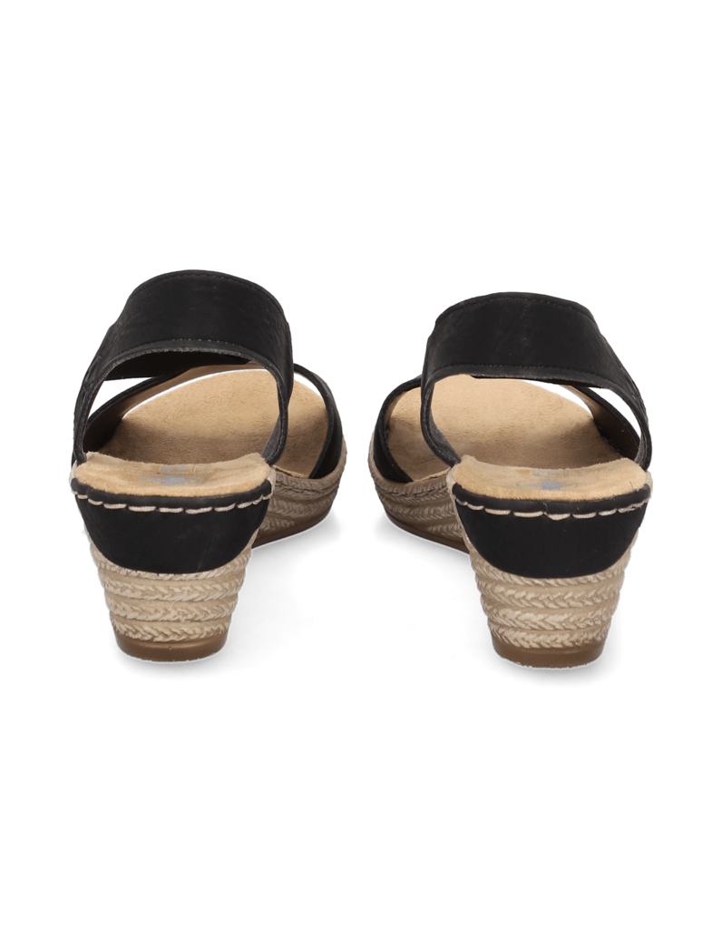 Rieker-Keilsandalen-schwarz