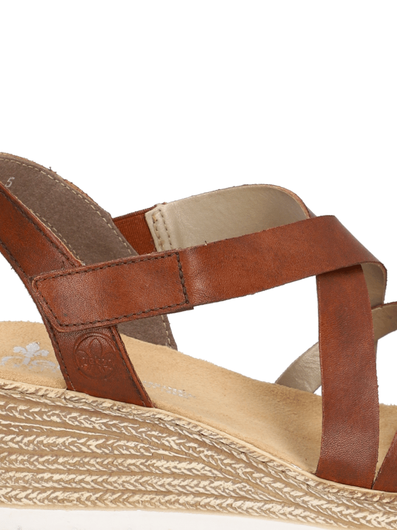 Rieker-Glattleder-Keilsandale