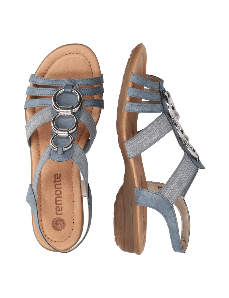 Remonte-Textil-Sandale-blau