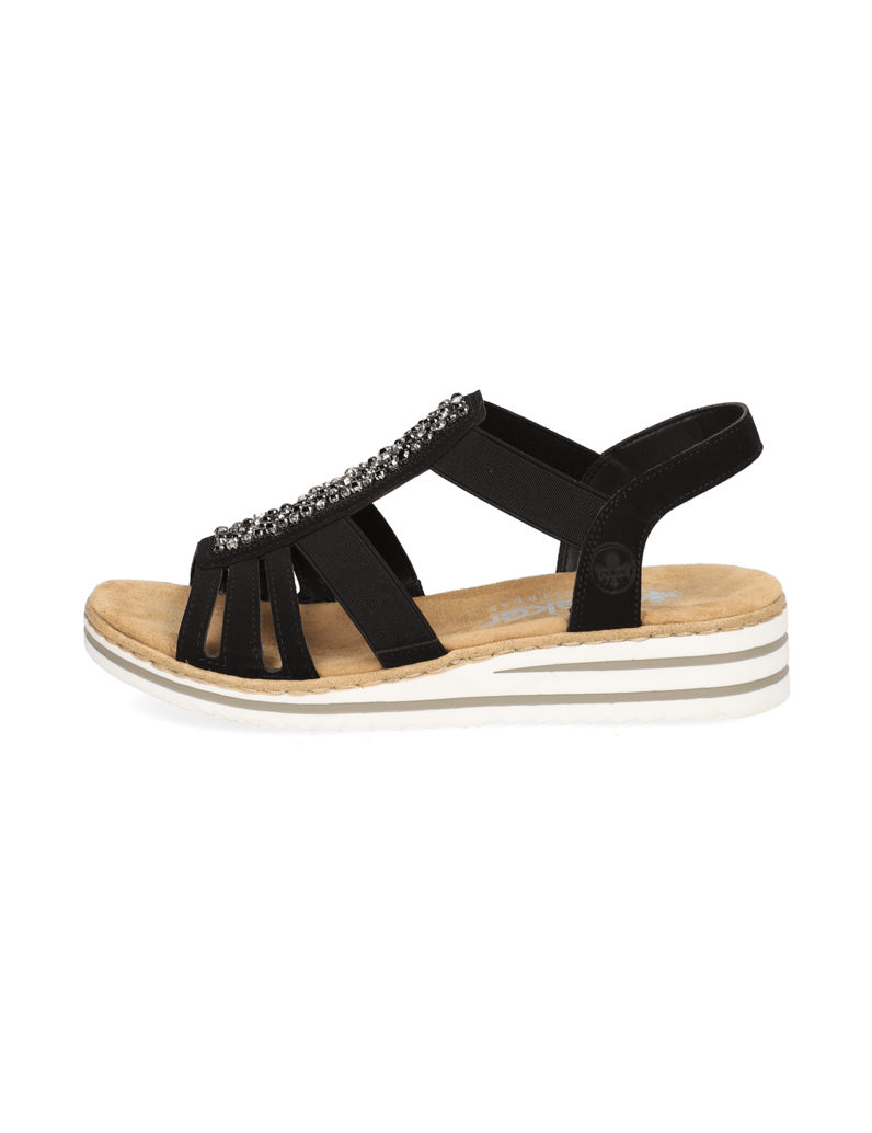 Rieker-Sandale-schwarz