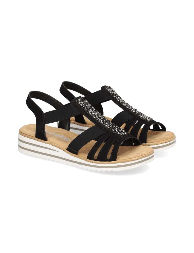 Rieker-Sandale-schwarz