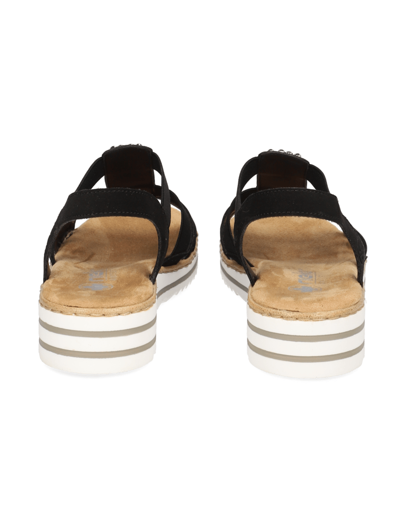 Rieker-Sandale-schwarz