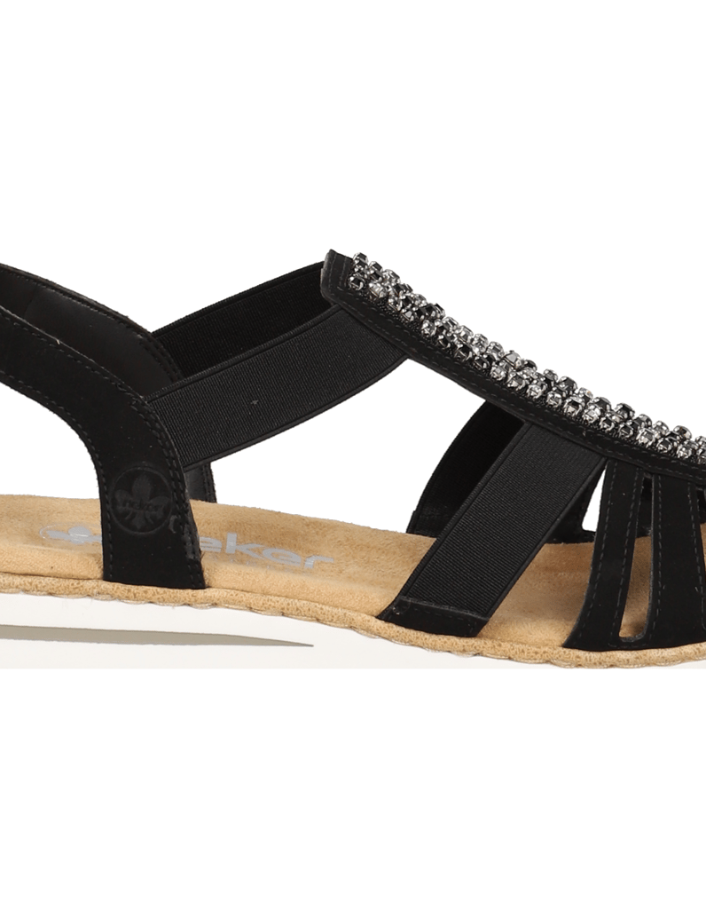 Rieker-Sandale-schwarz