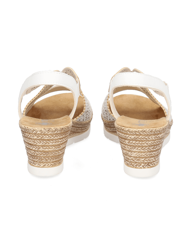 Rieker-Keilsandale-weiss