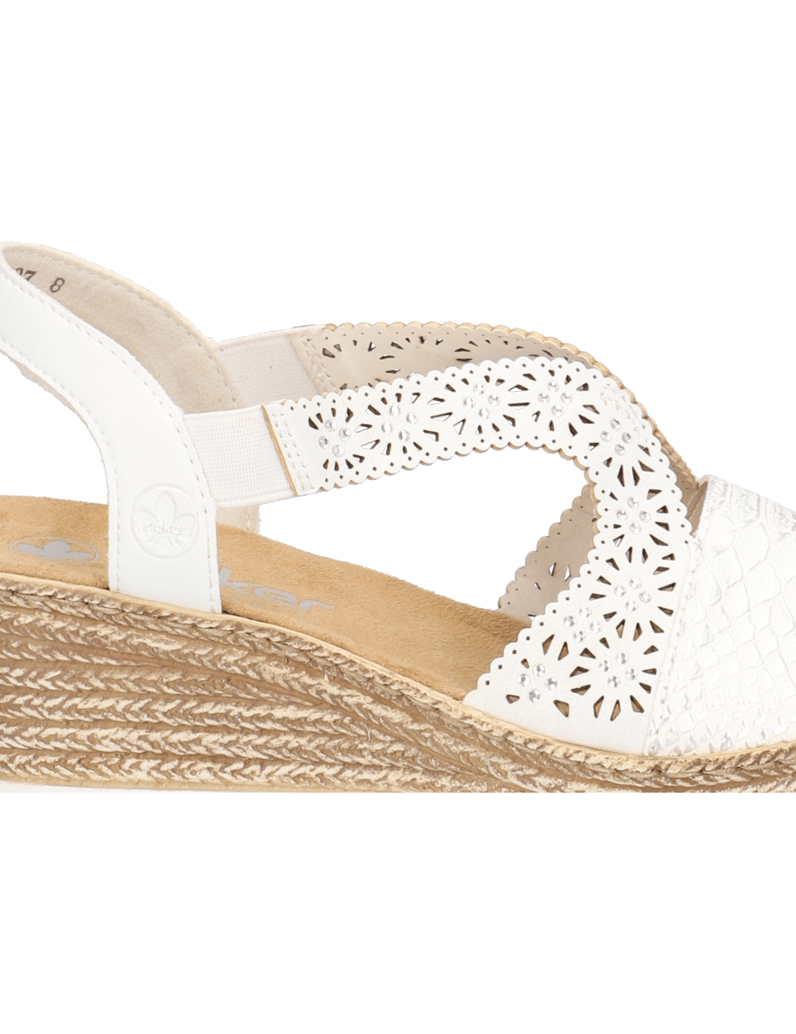 Rieker-Keilsandale-weiss