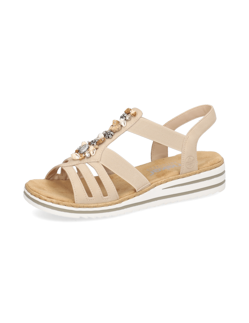 Rieker-Keilsandale-beige
