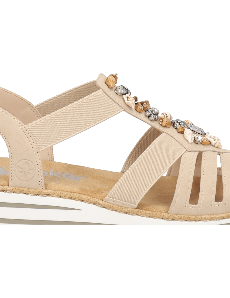 Rieker-Keilsandale-beige