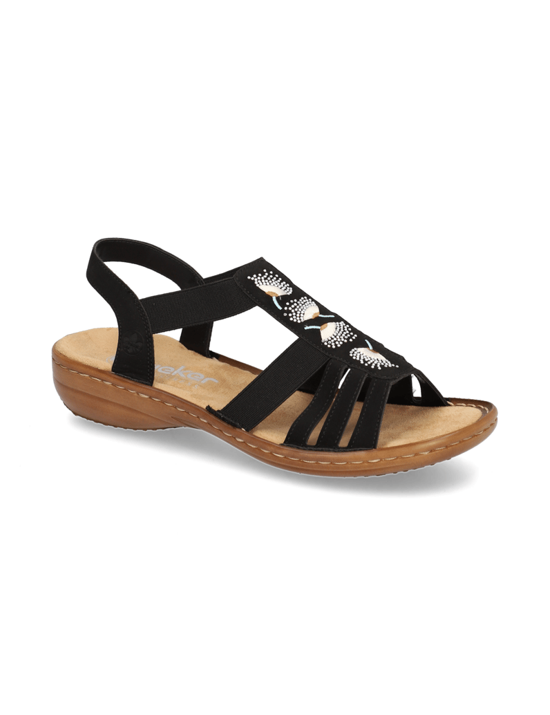 Rieker-Sandale-schwarz