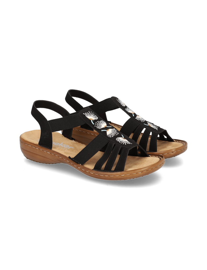 Rieker-Sandale-schwarz