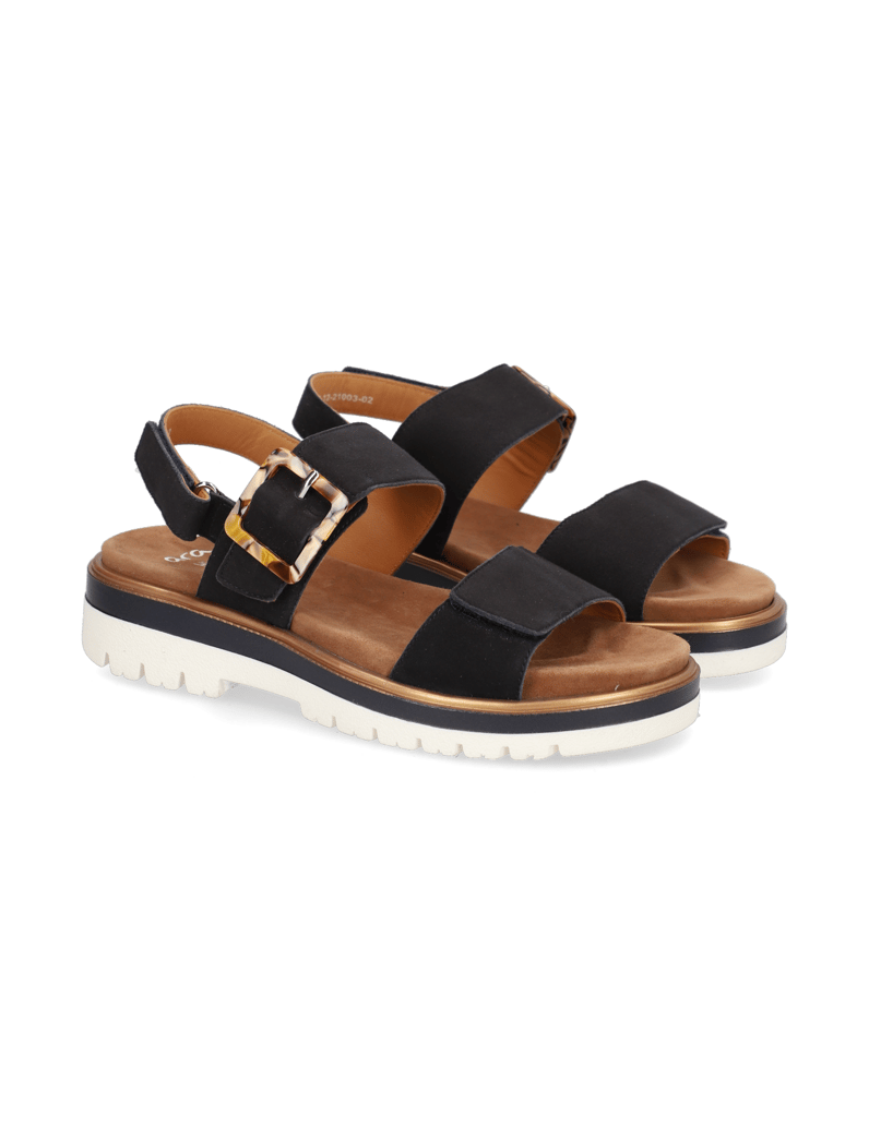 Ara-Glattleder-Sandale-blau