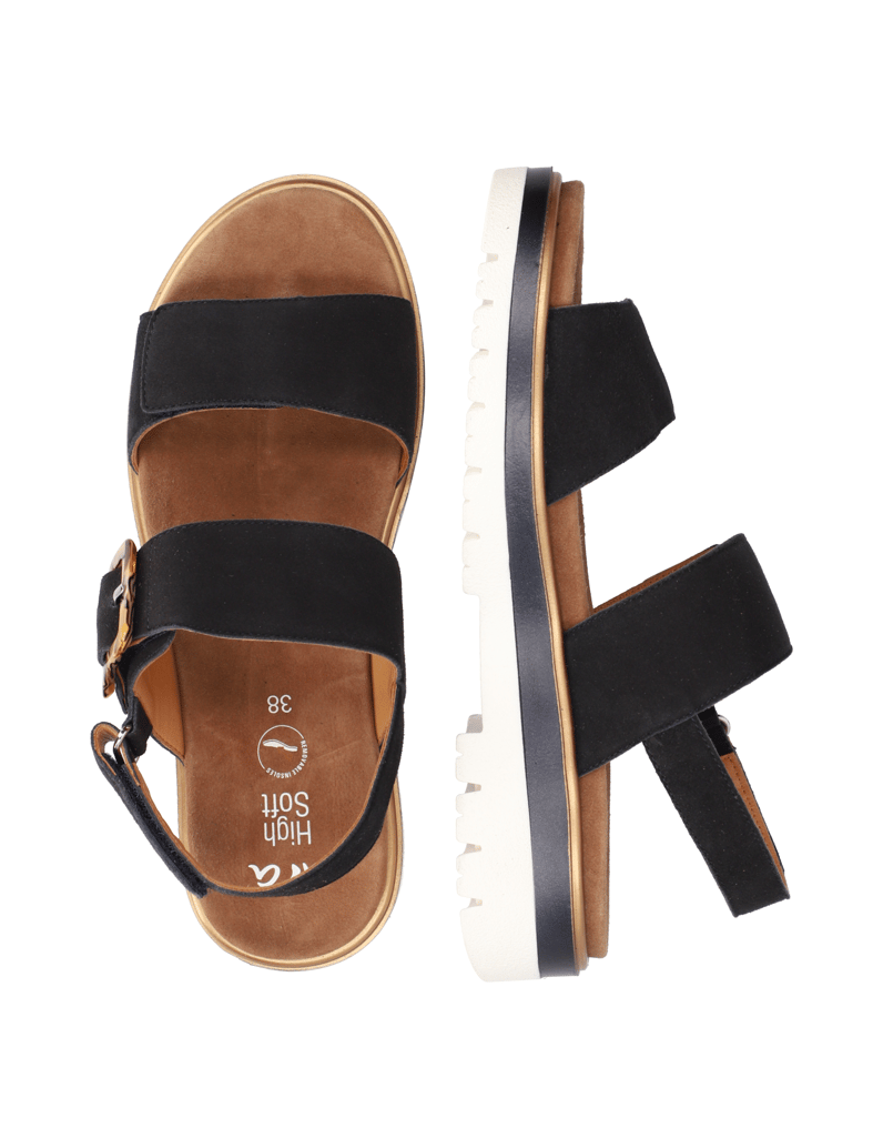 Ara-Glattleder-Sandale-blau